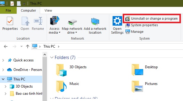 Cách gỡ phần mềm trên máy tính Windows 10,8,7 nhanh chóng, hiệu quả 3